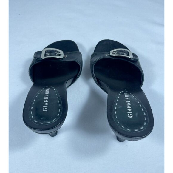 Gianni Bini Black Heeled Mules - Picture 3 of 7